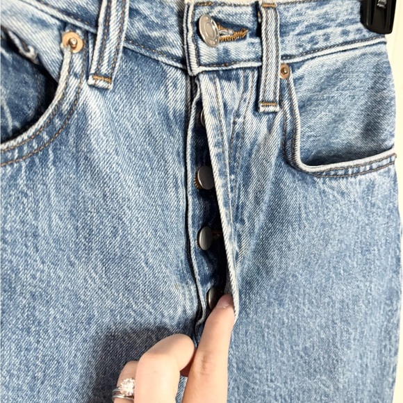 Still Here light wash straight leg high rise denim size 23 - Picture 5 of 8